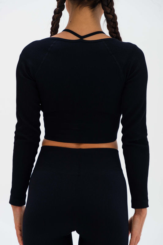 Flex Strappy Long Sleeve Top